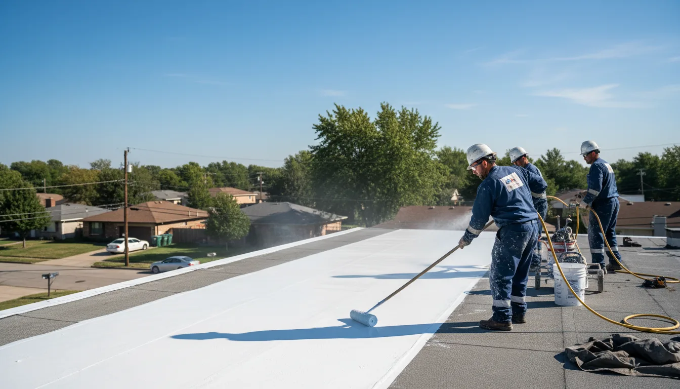 Commercial roof coating in Seville, GA near me